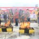 Pemusnahan barang bukti di Polda Sumbar