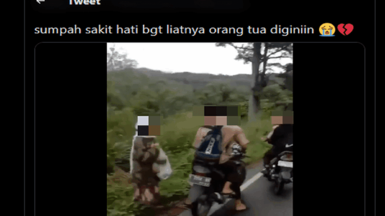 Viral Video Pelajar Tendang Seorang Nenek hingga Jatuh, Ini Alasan Pelaku 1 Video viral remaja tendang nenek di Tapanuli Selatan. (Tangkapan layar akun twitter @@Askrlfess)