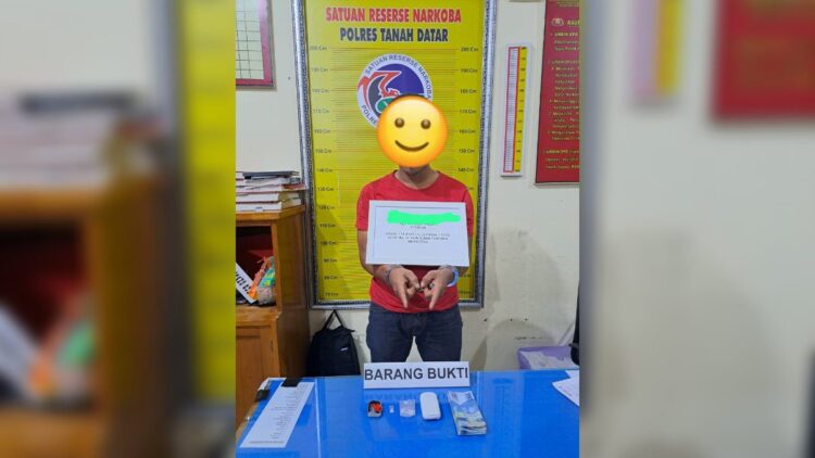 Seorang pria di Tanahdatar ditangkap karena kasus narkoba. (Istimewa)