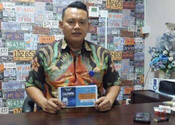 Kasi STNK Subdit Regident Ditlantas Polda Sumbar Kompol Angga Putra