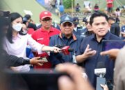 Kunjungi Korban Gempa Cianjur, Erick Thohir Apresiasi Satgas BUMN Peduli