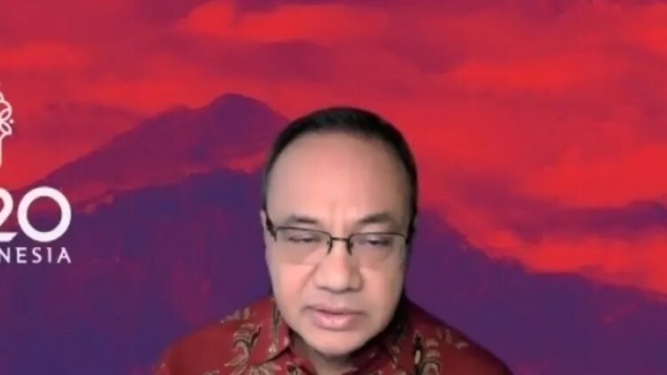 Tangkapan layar Jubir Kemlu RI Teuku Faizasyah dalam pengarahan media secara daring pada Kamis (3/11/2022). (ANTARA/Yashinta Difa)