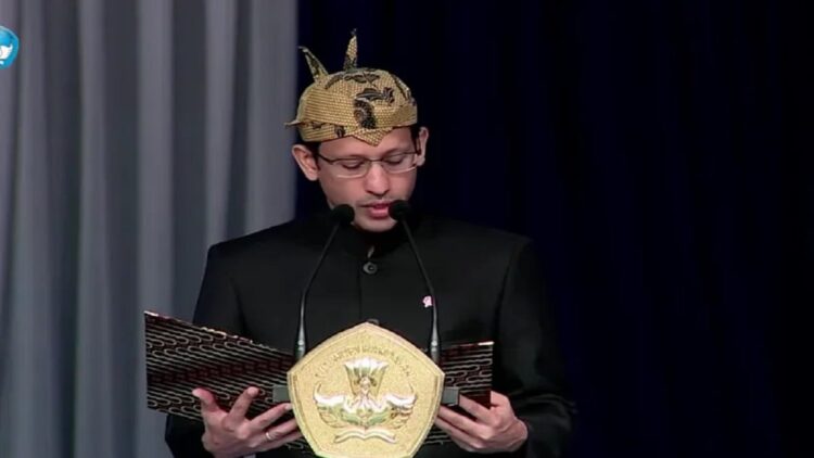 Mantan Mendikbudristek Nadiem Anwar Makarim.(ANTARA/Indriani)