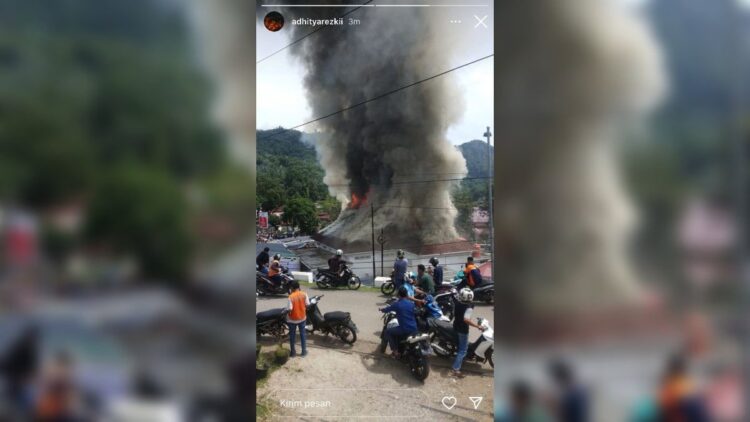 Gedung Pusat Kebudayaan Kota Sawahlunto terbakar Kamis (3/11/2022) pagi. (Istimewa)
