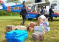 Bantuan Polri via helikopter