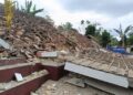 Bangunan yang rata dengan tanah usai Gempa Cianjur