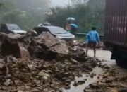 Waspada! Terjadi Longsor Batu Karang di Sitinjau Lauik