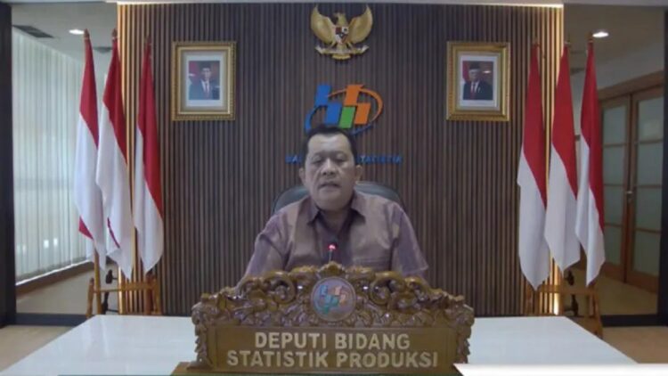 Deputi Statistik Produksi Badan Pusat Statistik M Habibullah. (ANTARA/ Tangakapan Layar Aplikasi)