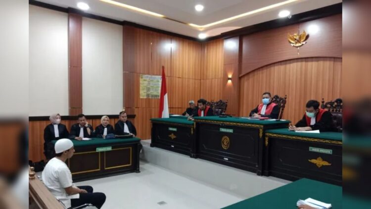 Sidang tuntutan empat terdakwa penyalahgunaan narkotika seberat 41,4 kilogram. Antara/Yusrizal