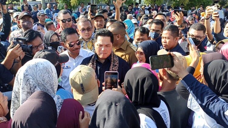 Menteri BUMN Erick Thohir saat tiba di BIM. (Istimewa)