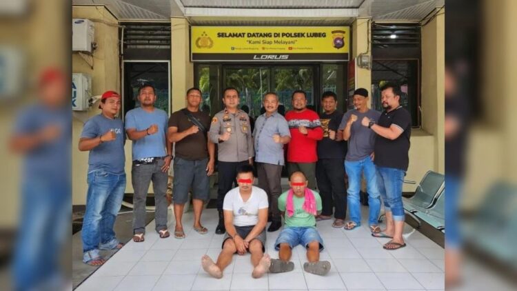 Dua pelaku penggelapan minyak sawit ditangkap polisi. (Istimewa)