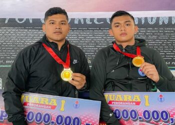 Dua anggota polisi di Sumbar dapat emas dari Kejurnas gulat