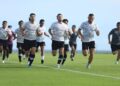 Latihan pemain Timnas Indonesia di Bali