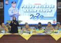Press release akhir tahun Polda Sumbar. (Humas)