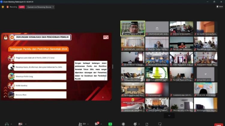 Kemendagri Berharap Masyarakat jadi Pemilih Cerdas di Pemilu 2024 1 Webinar bertema “Dukungan Pemerintah dan Pemerintah Daerah dalam Mensukseskan Penyelenggaraan Tahapan Pemilu 2024”, Selasa (3/1/2023). (Foto: kemendagri.go.id)