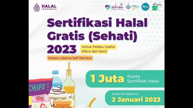 Sertifikasi halal gratis (Sehati) 2023. (infografis: A'an Yunanto/Kemenag.go.id)