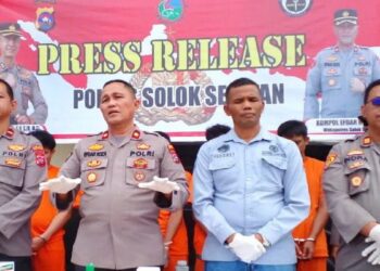 Polres Solok Selatan Ringkus 5 Pelaku Narkoba selama Operasi Lilin 2022