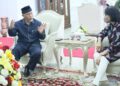 Gubernur Mahyeldi saat bertemu dengan pejabat Kemenkes. (Dok. Humas)
