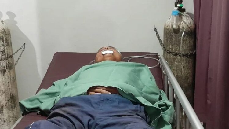 Ketua Relawan Rumah Gadang Anies Baswedan dirawat di rumah sakit karena dikeroyok Orang Tak Dikenal. (Antara/Al Fatah)