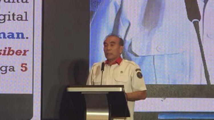 BSSN Sebut Serangan Keamanan Siber di Indonesia pada 2022 Menurun 1 Kepala Badan Sandi dan Siber Negara (BSSN) Hinsa Siburian saat menghadiri ITSEC Cyber Security Summit 2023 di Jakarta, Kamis (19/1/2023). (ANTARA/Livia Kristianti)