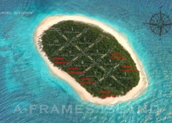 Pulau Panangalat Mentawai yang dijual di situs properti internasional. (international property)