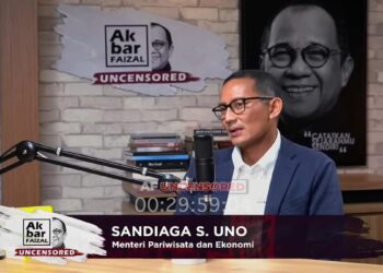 Sandiaga Salahuddin Uno. (Dok. Youtube: Akbar Faizal Uncensored)