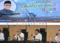 Sekda Andree Algamar dan jajaran saat menjelaskan calendar iven 2023. (Humas Kota Padang)