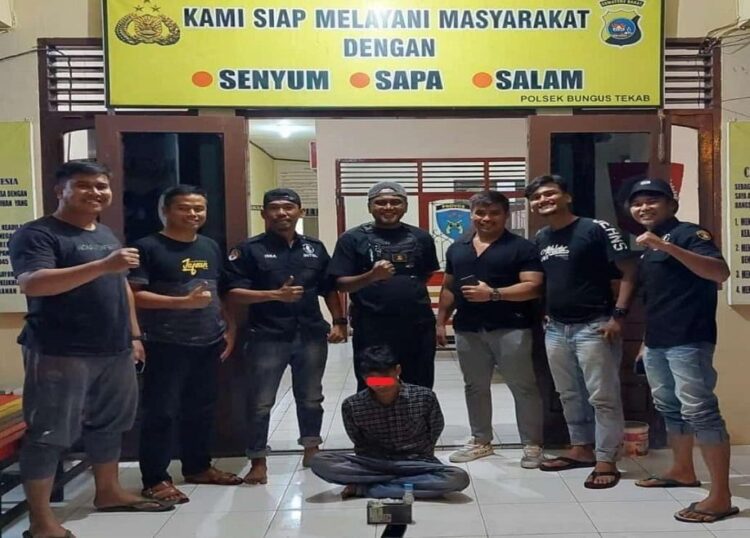 Polsek Bungus Teluk Kabung menangkap residivis kasus narkoba. (radarsumbar.com/Herru Iriawan)