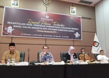 KPU Sumbar Tetapkan 9 Balon DPD RI Ini Lolos Verifikasi Administrasi