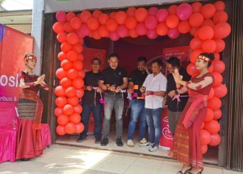 Pembukaan 3Kiosk di kawasan Sumatera oleh Indosat Ooredoo Hutchison. (Dok. Istimewa)