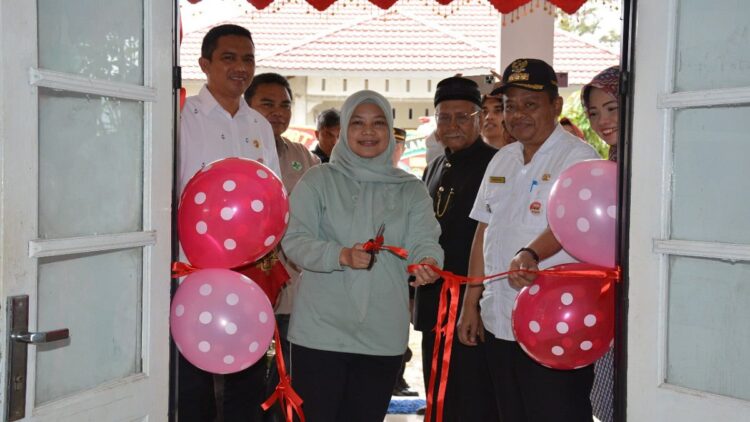 Peresmian rumah gizi di kawasan Gadut, Kelurahan Limau Manis Selatan untuk pencegahan stunting. (Dok. Humas Semen Padang)