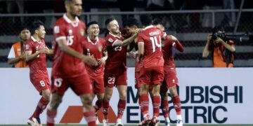 Selebrasi pemain Timnas Indonesia usai melesatkan gol ke gawang Filipina. (dok. PSSI)