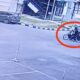Pelaku pencurian barang berharga di lingkungan UNP terekam CCTV. (Foto: Dok. Istimewa)