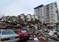 Kondisi kerusakan bangunan pascagempa bumi dahsyat mengguncang Turki, Senin (6-2-2023). ANTARA/Xinhua/aa.