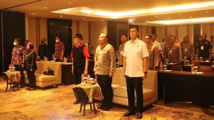 Dewan Pers dan Divhumas Polri saat acara HPN 2023 di Medan. (Dok. Humas Polri)