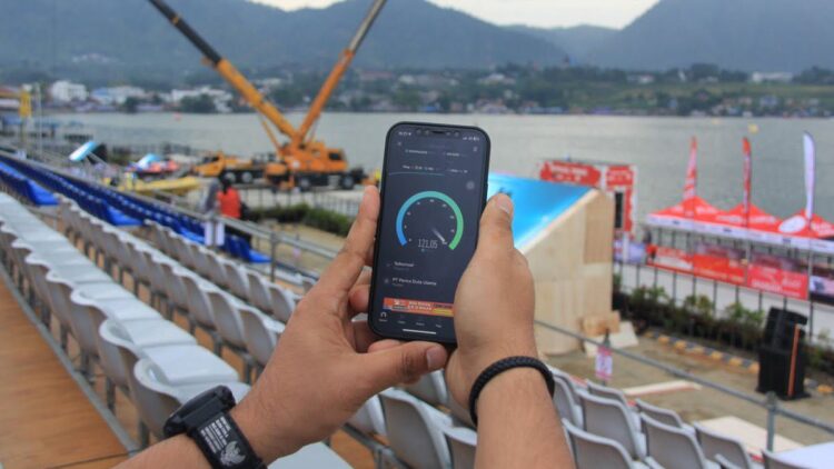 Jaringan Telkomsel saat F1 Powerboat. (Dok. Telkomsel)