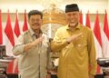 Gubernur Mahyeldi dan Mentan Syahrul Yasin Limpo bertemu membahas Penas Tani. (Dok. MMC)