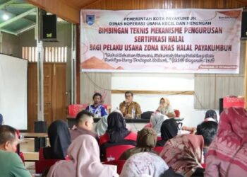 Pemko Payakumbuh Fasilitasi 50 UMKM Dapat Sertifikat Halal Gratis