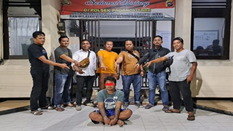 Polisi menangkap seorang pemakai narkoba di Padang. (Foto: Istimewa)