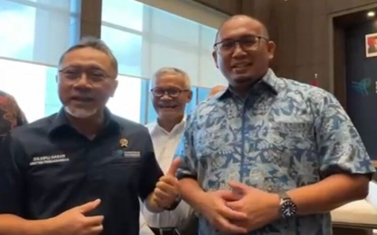 Andre Rosiade bersama Mendag Zulkifli Hasan. (Foto: Istimewa)