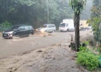 Longsor di Silaiang Kariang pada Selasa (21/2/2023) siang. (Foto: Dok. Istimewa)