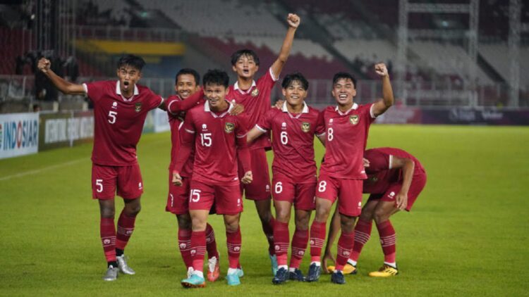 Timnas U-20 Awali International Friendy Match dengan Apik 1 Selebrasi pemain Timnas U-19 di laga ujicoba perdana tahun 2023. (Dok. PSSI)