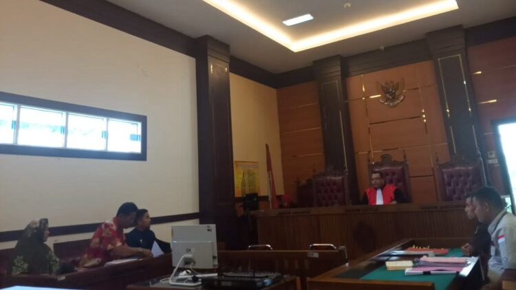 Sidang praperadilan penetapan tersangka dugaan korupsi pembangunan Rusun Sijunjung. (Foto: Dok. Istimewa)