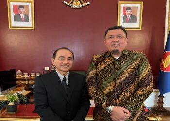 Braditi Moulevey dan Kedubes RI untuk Prancis. (Dok. Istimewa)