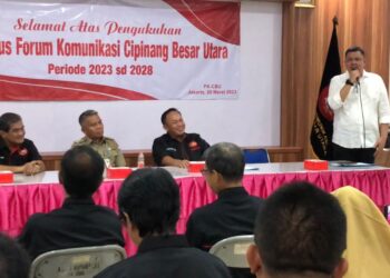 Braditi Moulevey Hadiri Pelantikan Forum Komunikasi Cipinang Besar Utara