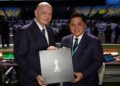 Gianni Infantino Kembali Terpilih Jadi Presiden FIFA 4 Presiden FIFA terpilih Gianni Infantino dan Ketua Umum PSSI, Erick Thohir. (Dok. PSSI)