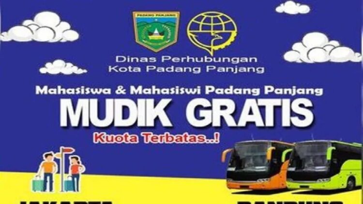 Kabar Gembira! Pemko Fasilitasi Mudik Gratis bagi Mahasiswa Padangpanjang di Pulau Jawa 1 Info mudik gratis program Dinas Perhubungan Kota Padangpanjang. (Antara/Isril Naidi)