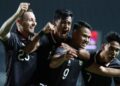 Selebrasi pemain Timnas senior di laga kualifikasi Piala Asia lalu. (Dok. PSSI)