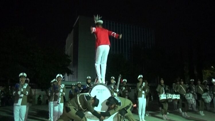 Penampilan dan peresmian korps musik Gita Praja. (Foto: Dok. Satpol PP)