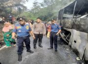 Bus ALS jurusan Medan-Jakarta Terbakar di Palupuh Agam, Polisi: Kerugian Rp1,75 Miliar